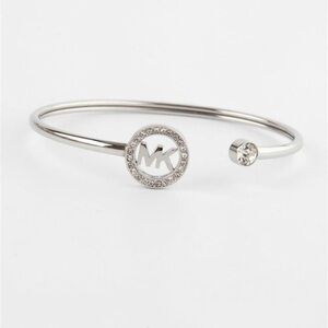 MK flex fit Braclet with Signature Statement LOGO/Silver